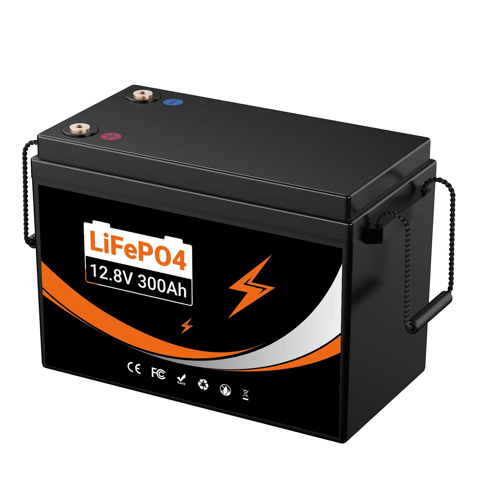 12.8V 300Ah Lifepo4 Battery for Caravans, Camping, Solar Home Systems, Boats